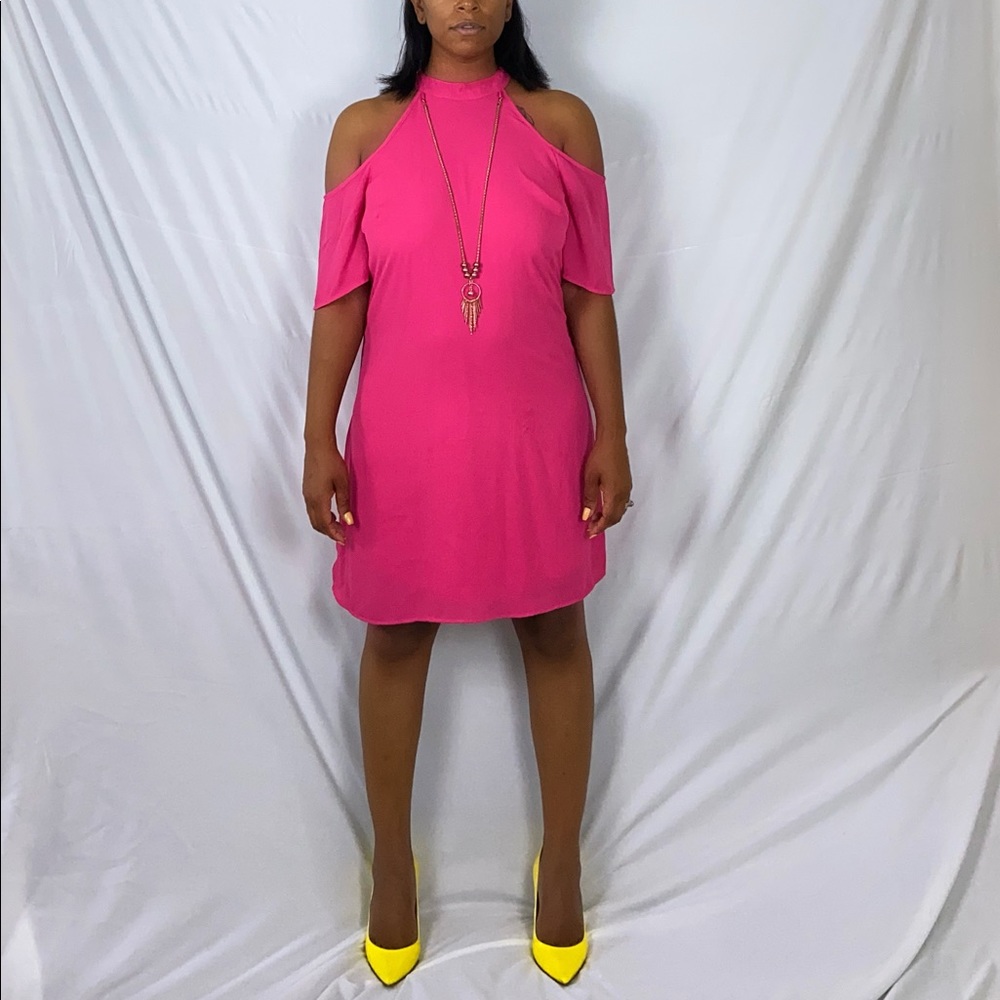 Necklace attached dress